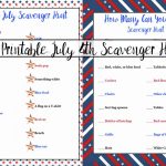 Free Printable 4Th Of July Scavenger Hunts: 2 Different Types   Printable 4Th Of July Crossword Puzzle