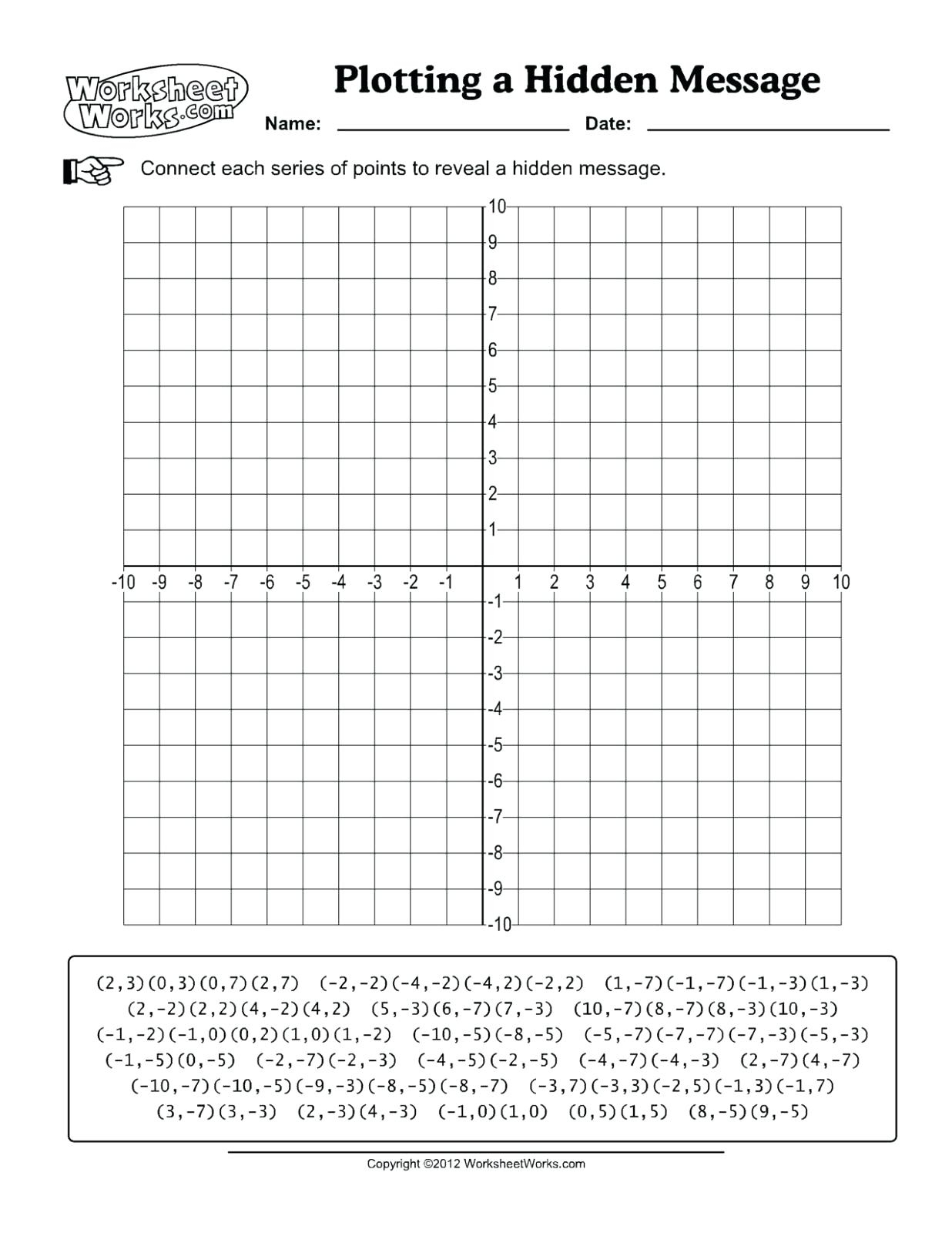 Free Printable Christmas Coordinate Graphing Worksheets – Festival - Printable Graphing Puzzles