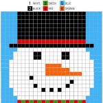 Free Printable Christmas Pixel Puzzles Activity For Kids   Printable Pixel Puzzles