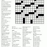 Free Printable Crossword Puzzles Easy For Adults | My Board   Free   Fill In Crossword Puzzles Printable