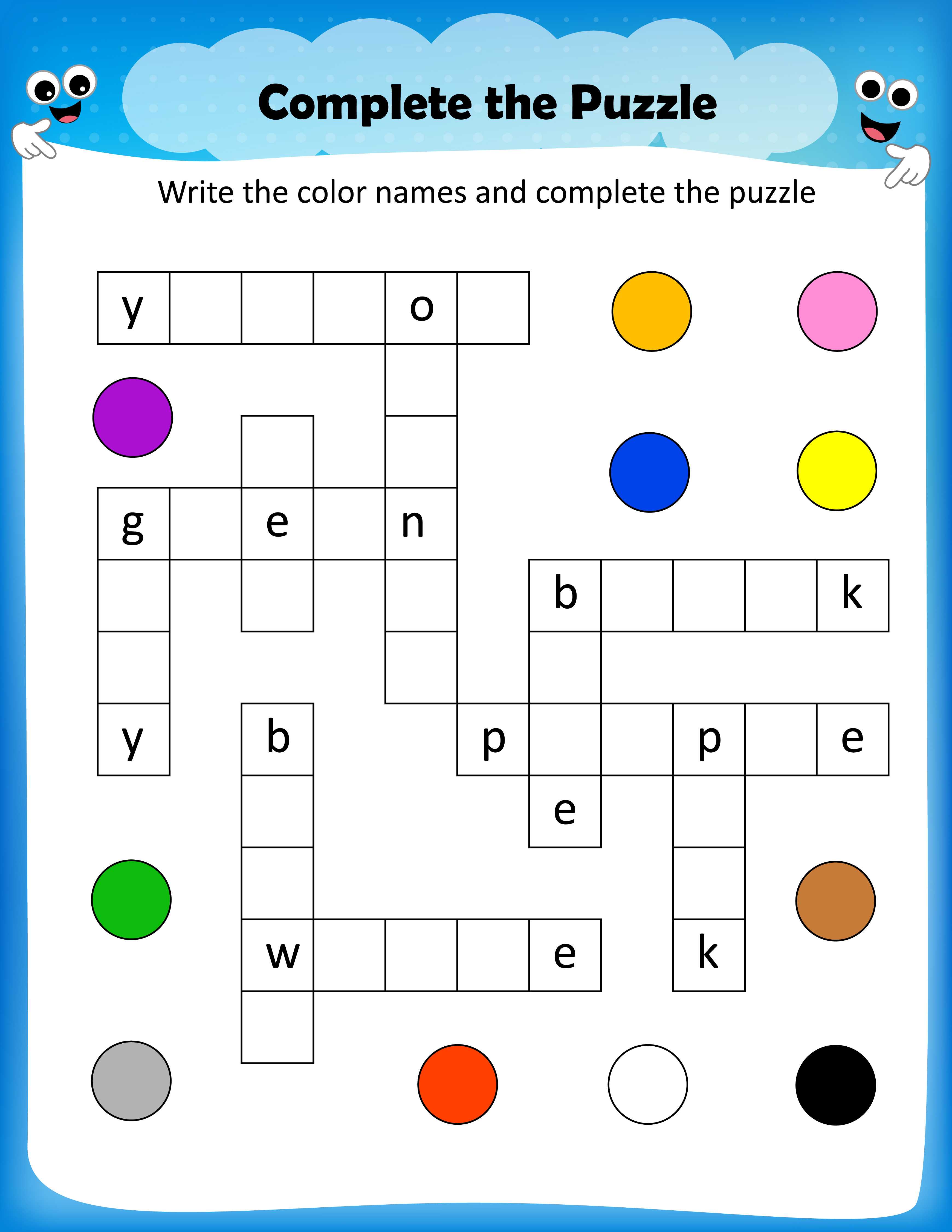 Free Crossword Puzzles For 5th Graders