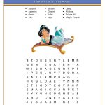 Free Printable Disney Aladdin Activity Sheets | Jasmine/aladdin   Printable Puzzles For 13 Year Olds