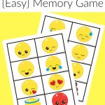 Free Printable Emoji Memory Game For Kids | After School Activities   Printable Emoji Puzzles