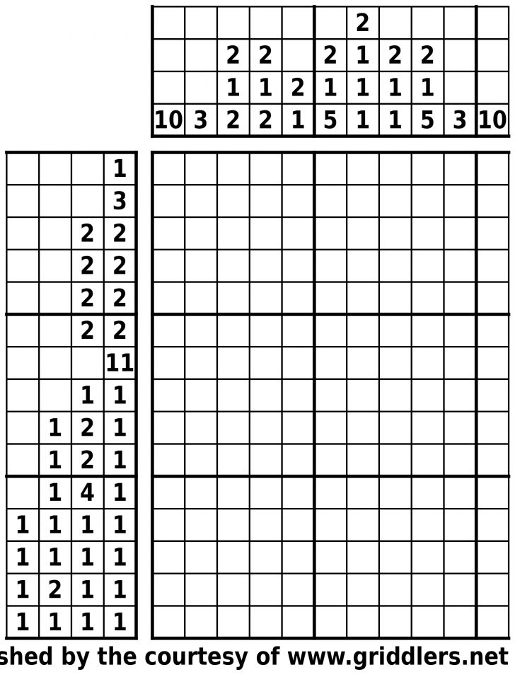 Printable Griddlers Puzzles