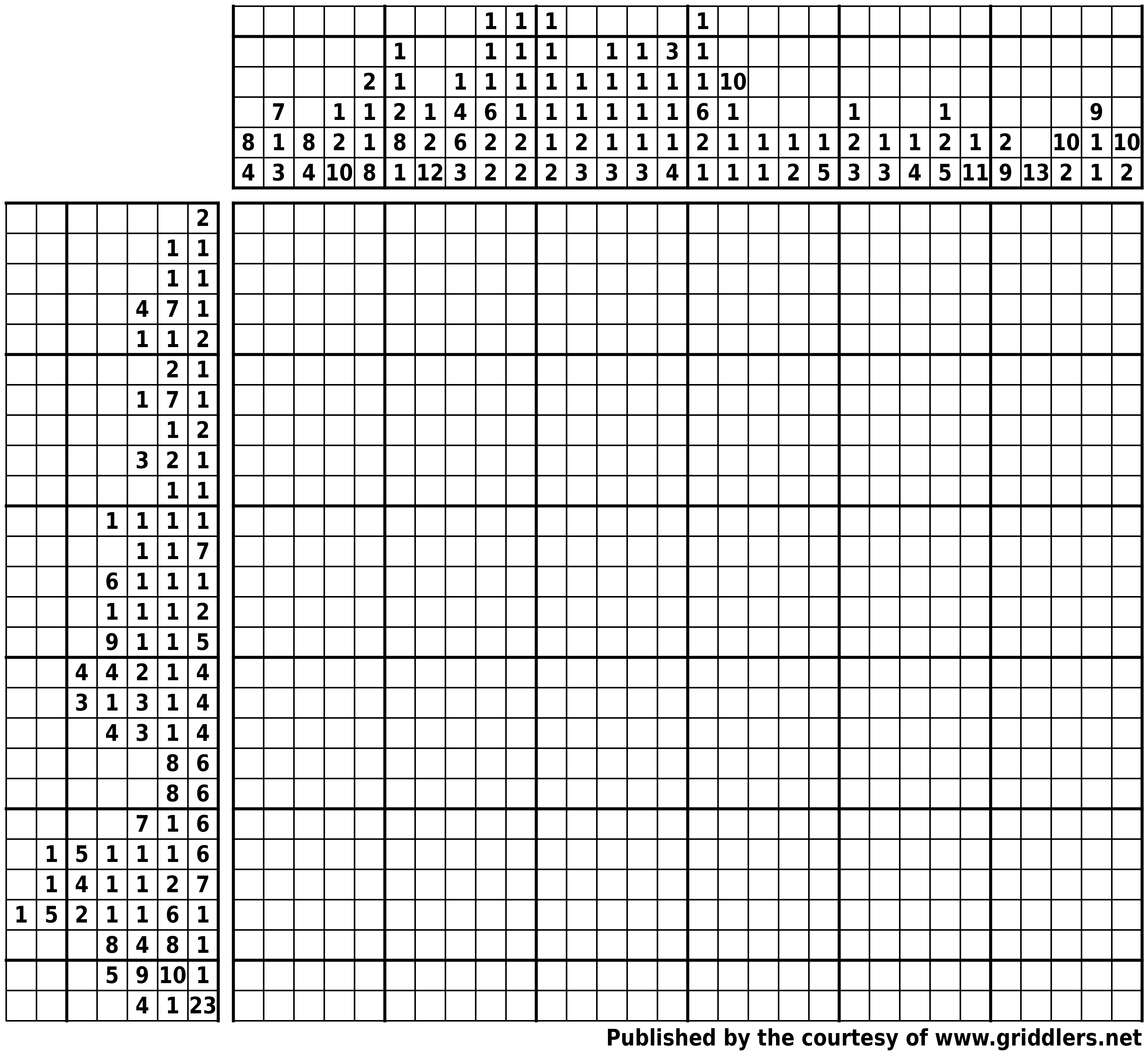 Free Printable Griddlers - Griddlers - Printable Nonogram Puzzles