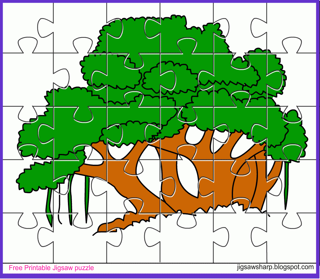 Free Printable Jigsaw Puzzle Game: Banyan Tree Jigsaw Puzzle - Printable Jigsaw Puzzle For Adults