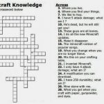 Free Printable Minecraft Crossword Search: Test Your Minecraft   Printable Crossword Puzzles For Teens