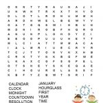 Free Printable New Year's Eve Word Search | New Years | New Year's   New Year Crossword Puzzle Printable