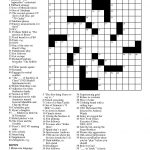 Free Printable People Magazine Crossword   Entertainment Crossword Puzzles Printable