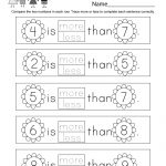 Free Printable Spring Math Worksheet For Kindergarten   Free   Printable Math Puzzles For Kindergarten