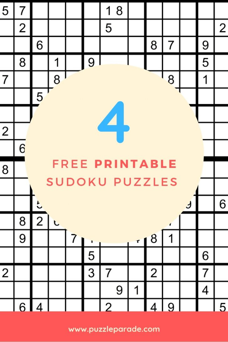 Free Printable Sudoku Puzzles Pdf | Free Printables - Printable Sudoku Puzzles Pdf