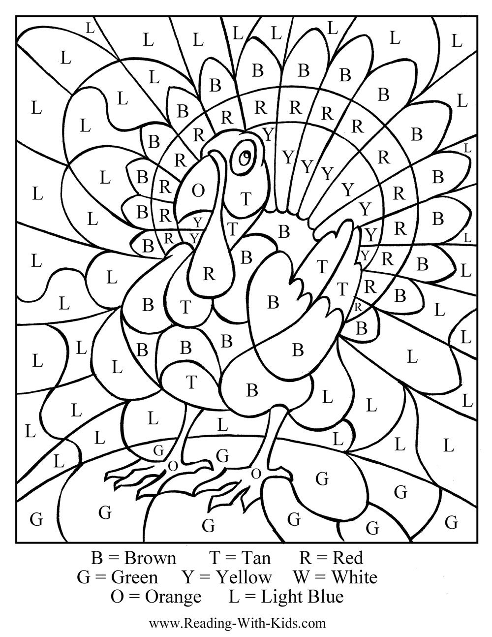 Free Printable Thanksgiving Placemats -- Several Holiday Activities - Printable Turkey Puzzle