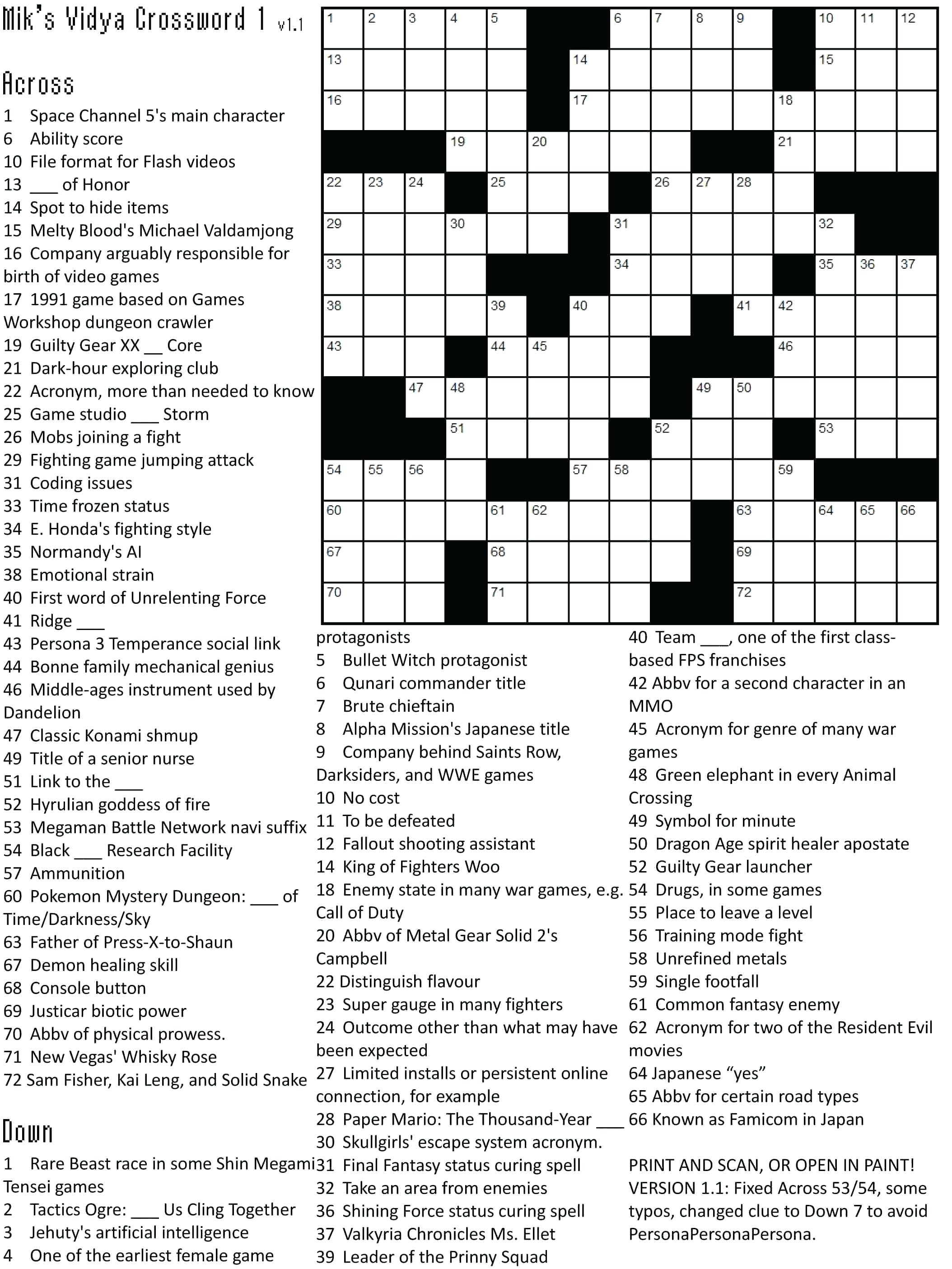 Free Printable Themed Crossword Puzzles – Myheartbeats.club - Download Printable Crossword Puzzles