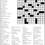 Free Printable Themed Crossword Puzzles – Myheartbeats.club   Free Printable Crossword Puzzles With Answers