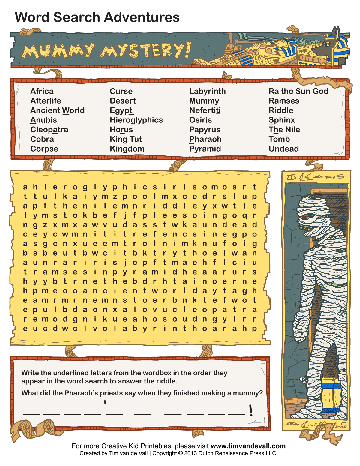 Free Printable Word Searches For Kids | Adventure Theme Games For - Printable Lexicon Puzzles