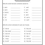 Free Printables For 4Th Grade Science | Free Printable Contraction   Printable Puzzles For 4Th Grade