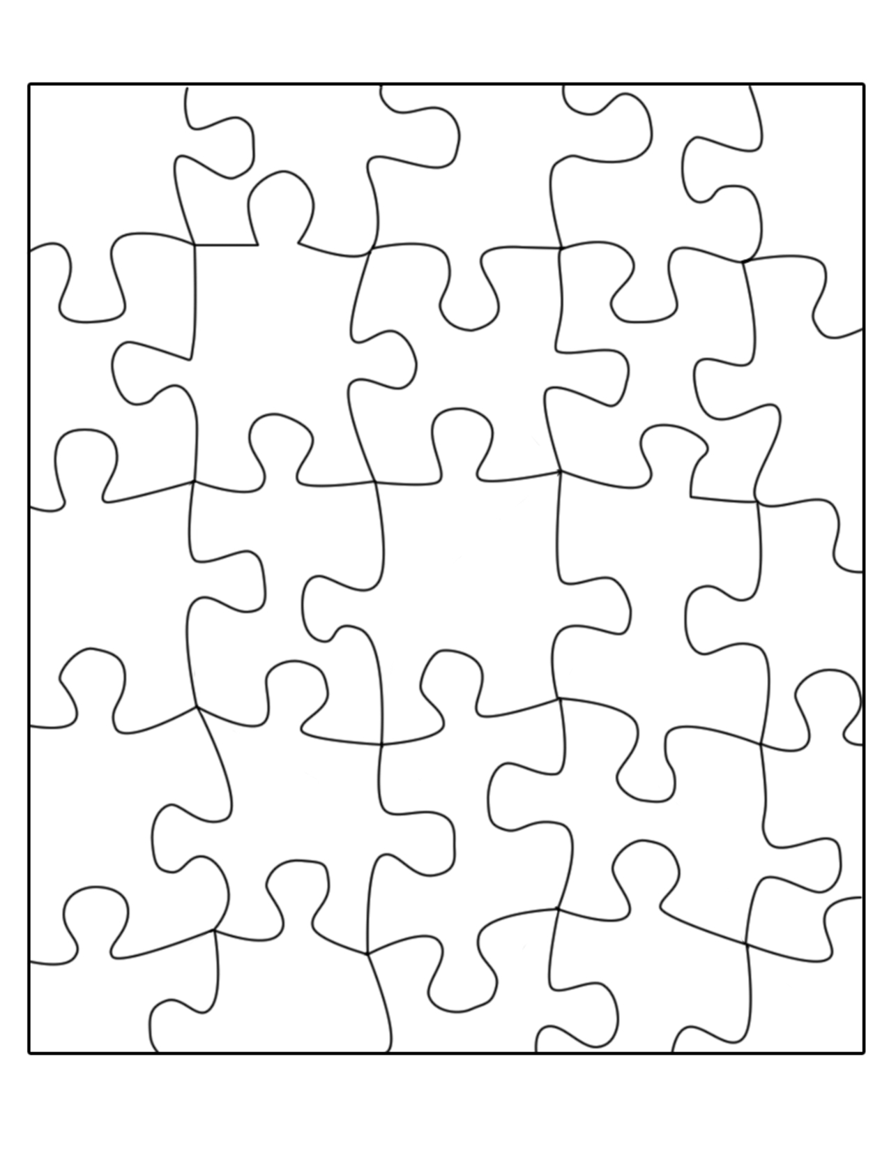 Free Puzzle Template, Download Free Clip Art, Free Clip Art On - Printable Jigsaw Puzzle Shapes