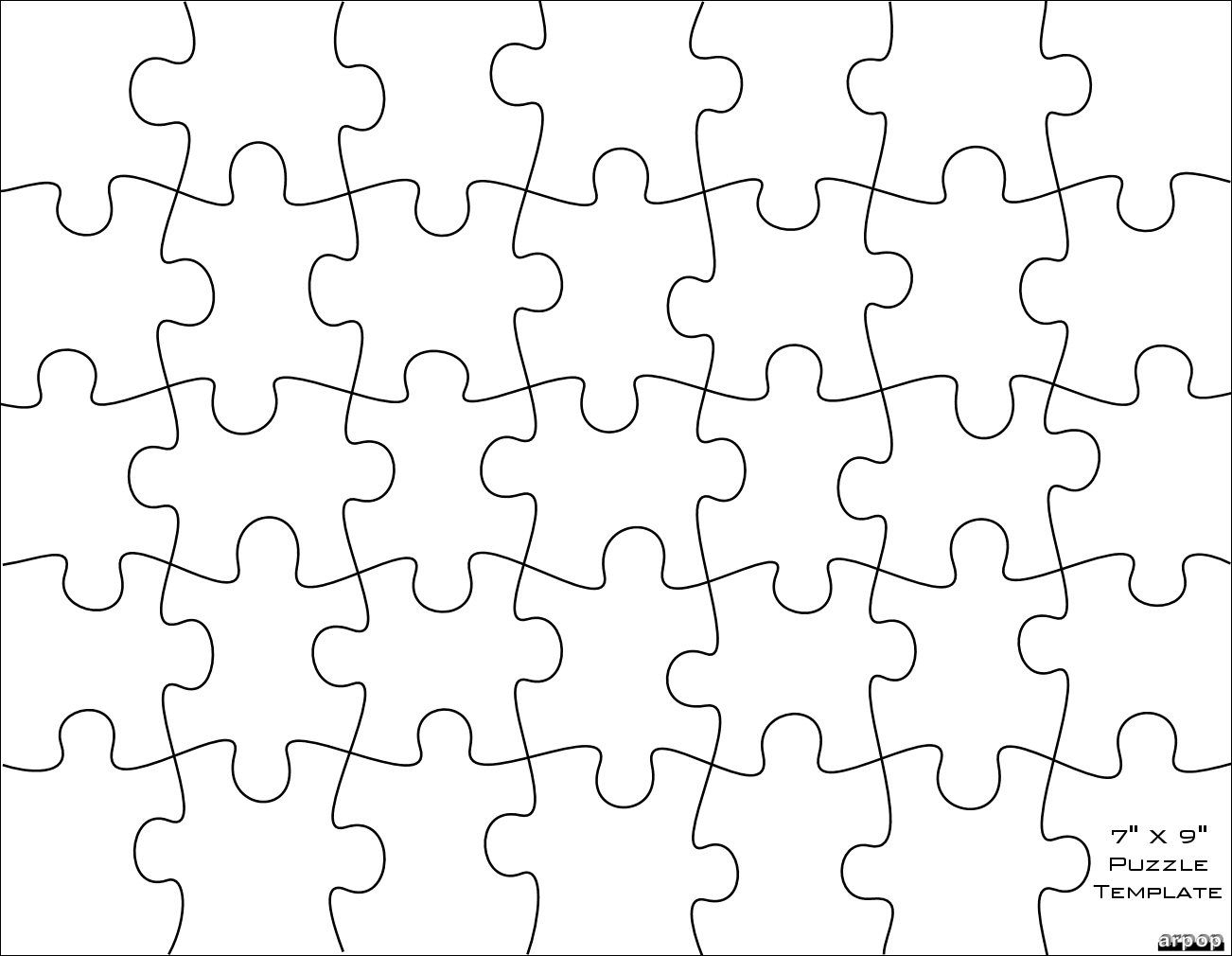 Free Scroll Saw Patternsarpop: Jigsaw Puzzle Templates | School - Printable Jigsaw Puzzles Template