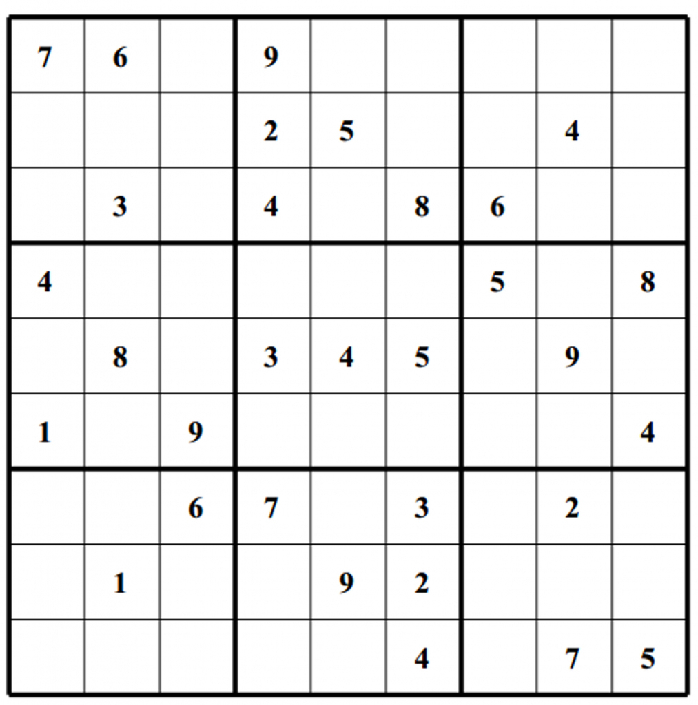 Free Sudoku Puzzles | Enjoy Daily Free Sudoku Puzzles From Walapie - Printable Sudoku Puzzles 1 Per Page
