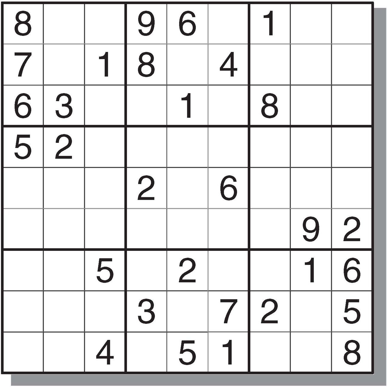 sudoku very easy printable