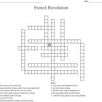 French Revolution Crossword   Wordmint   Crossword Puzzles In French Printable