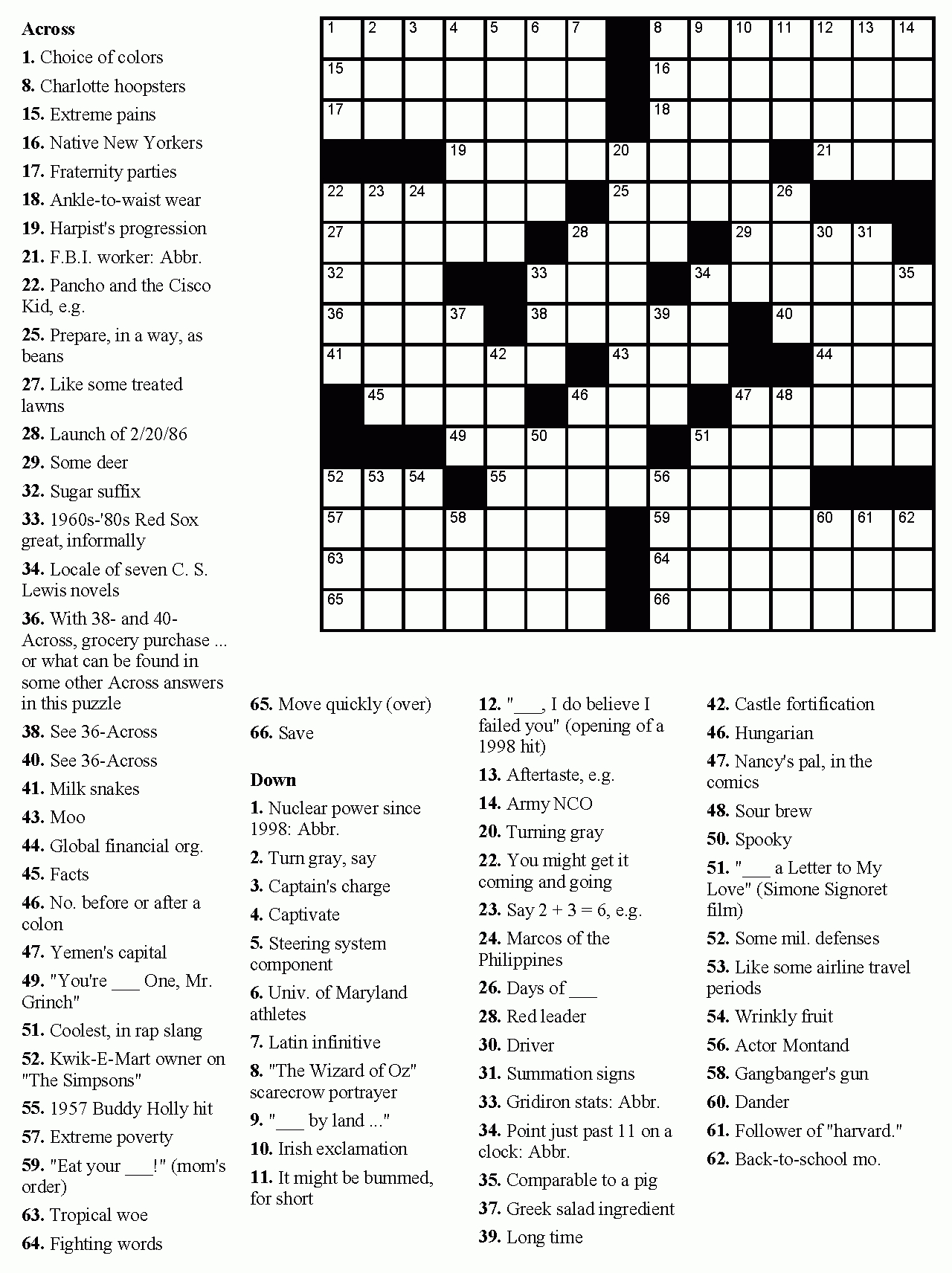 Gc2Zj61 Lords Of Flatbush - Movie Theme Puzzle Cache (Unknown Cache - Printable Celebrity Crossword Puzzle
