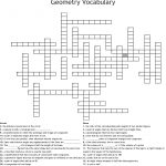 Geometry Vocabulary Crossword   Wordmint   Geometry Vocabulary Crossword Puzzle Printable