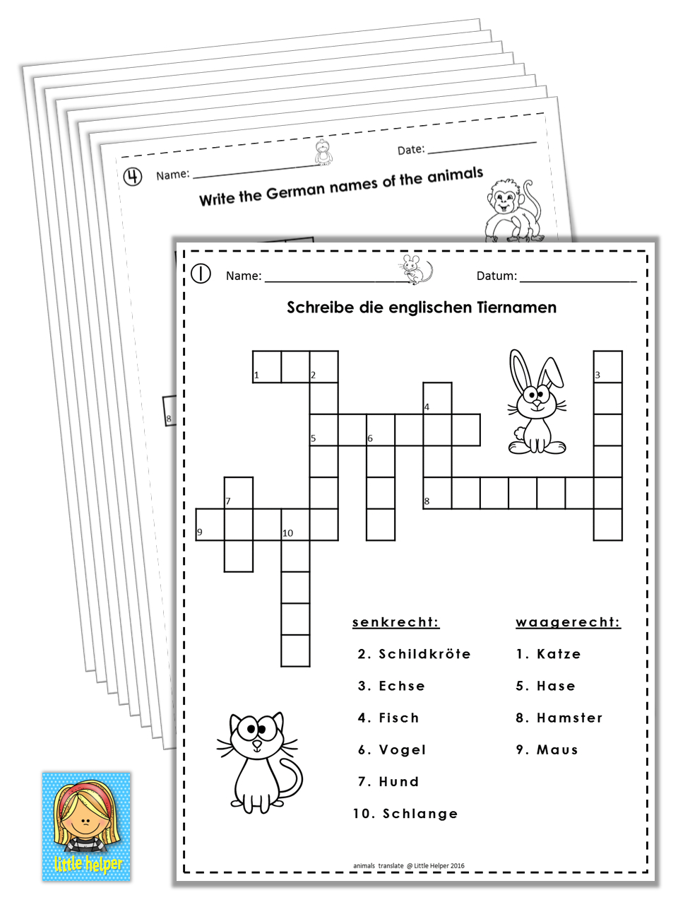 Printable German Crosswords Printable Crossword Puzzles