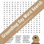 Groundhog Day Word Search Free Printable | Superheroes And Teacups   Groundhog Day Crossword Puzzles Printable