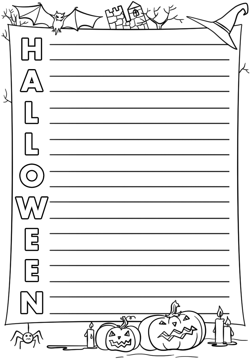 Halloween Acrostic Poem Template | Free Printable Papercraft Templates - Printable Acrostic Puzzle