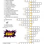 Halloween Crossword Worksheet   Free Esl Printable Worksheets Made   Halloween Crossword Puzzles For Adults Printable