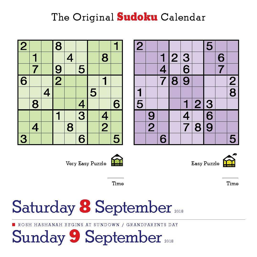 Happy International Sudoku Day! Page-A-Day - Printable Mensa Puzzles