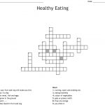 Healthy Eating Crossword   Wordmint   Printable Health Crossword Puzzles