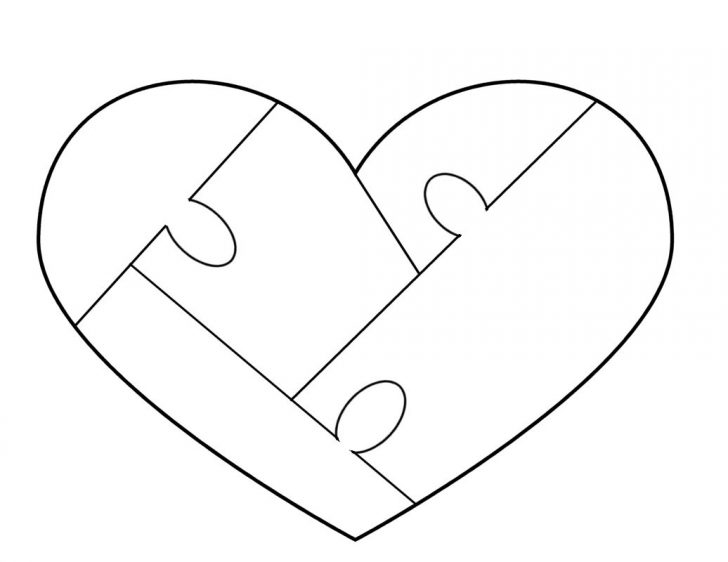 Heart Puzzle Template Free To Use Woodworking Puzzles Printable 