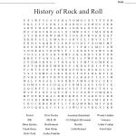 History Of Rock And Roll Word Search   Wordmint   Printable Rock And Roll Crossword Puzzles
