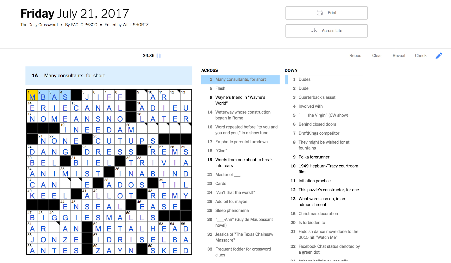 How I Mastered The Saturday Nyt Crossword Puzzle In 31 Days - Printable Lexicon Puzzles