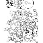 How Many Easter Bunnies Do You See   Puzzle Coloring Page   Print   Printable Bunny Puzzle