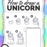 How To Draw A Unicorn   Free Printable   Growing Play   Printable Unicorn Puzzle