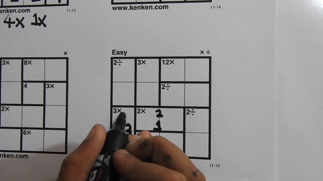 How To Solve 4X4 Kenken Puzzles - Learn In 5 Minutes - Youtube - Printable Kenken Puzzles