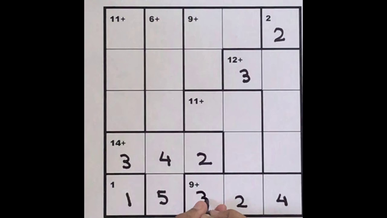 How To Solve Kenken 5 X 5 Hard Puzzle In 5 Mins - Youtube - Kenken Puzzles Printable 5X5