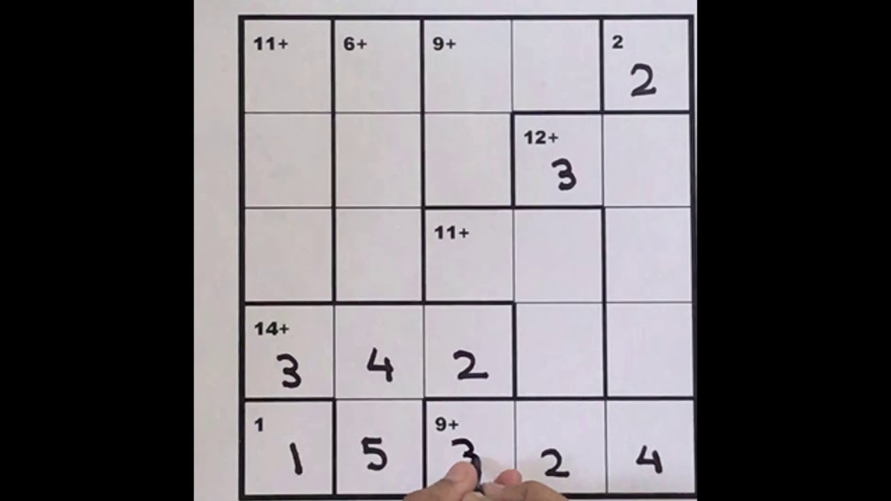 How To Solve Kenken 5 X 5 Hard Puzzle In 5 Mins - Youtube - Printable Kenken Puzzles 4X4