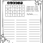 How To Use Boggle In Word Work (Sunny Days In Second Grade   Printable Boggle Puzzle