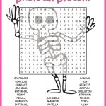 Human Skeletal System Word Search Worksheet | Tpt Science Lessons   Printable Skeletal System Crossword Puzzle