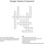 Hunger Games Crossword   Wordmint   Hunger Games Crossword Puzzle Printable
