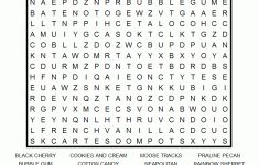 Ice Cream Flavors Printable Word Search Puzzle – Printable French Puzzle