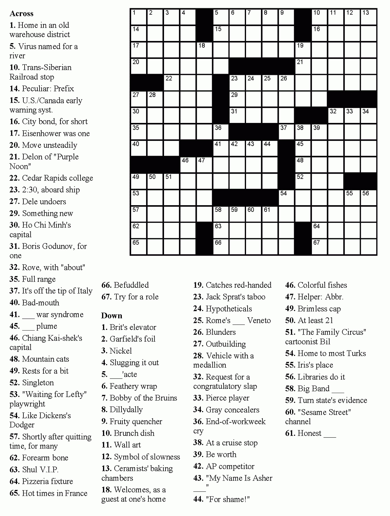 Images: Free Dell Easy Crossword Puzzles, - Best Games Resource - Printable Tanglewords Puzzles