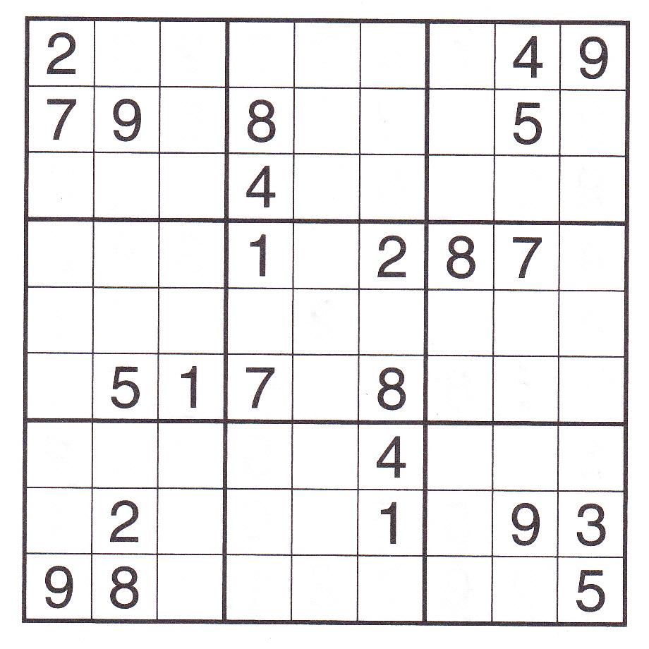 free printable sudoku puzzles medium