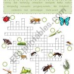 Insects Crossword Puzzle   Esl Worksheetjoeyb1   Insect Crossword Puzzle Printable