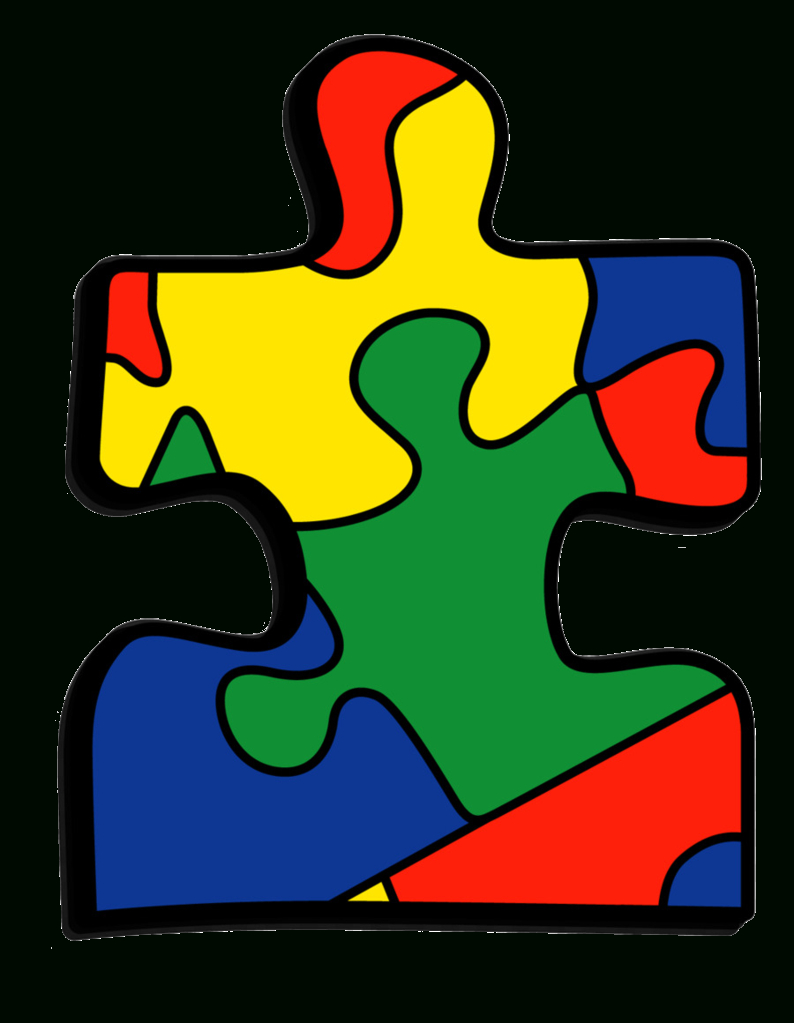 Colorful Puzzle Pieces Autism Awareness April" Framed Art Print