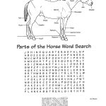 Jackpot Of Several Free Printables For Horse Lovers And   Horse Crossword Puzzle Printable